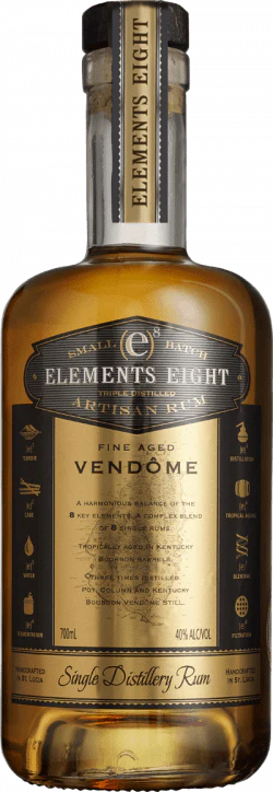 Elements 8 Fine Aged Vendome Single Distillery Rum 70cl