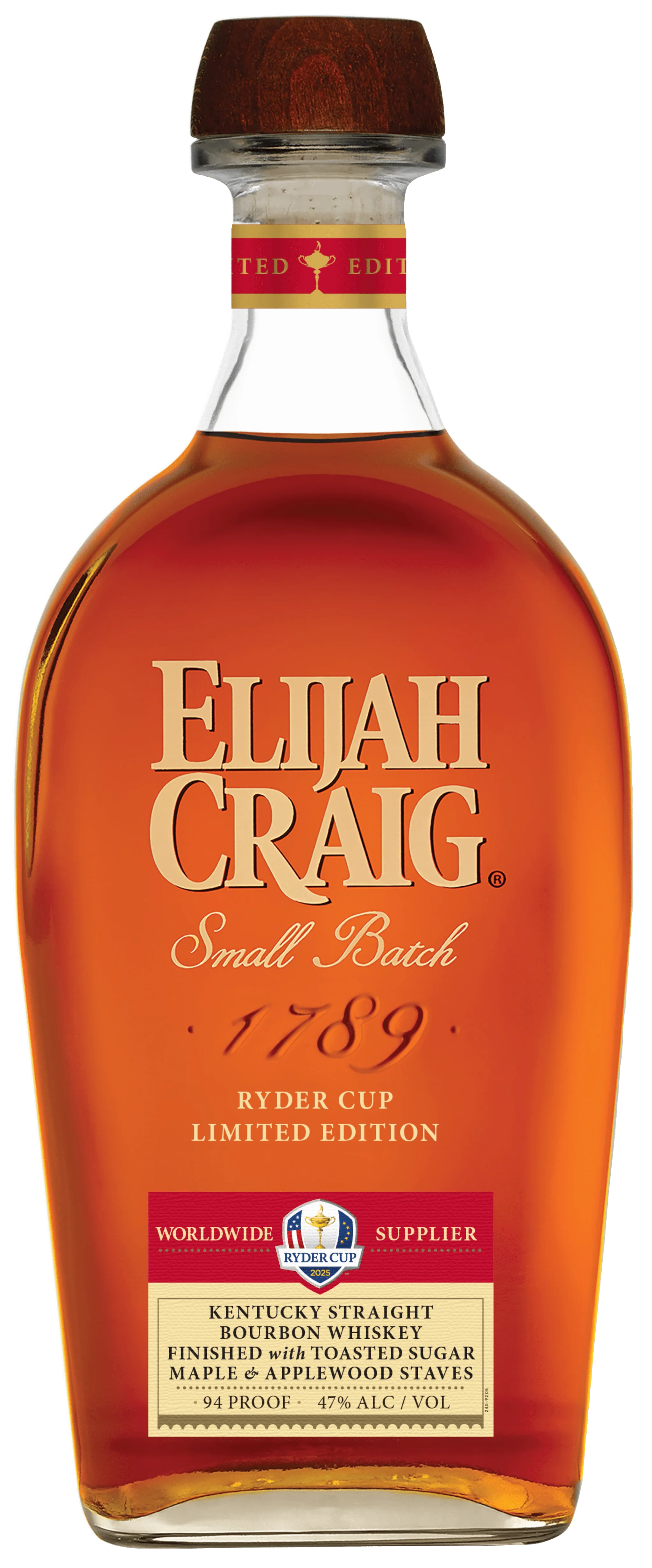 Elijah Craig Small Batch Kentucky Straight Bourbon Whiskey Ryder Cup 2025 Limited Edition 70cl - Image 2