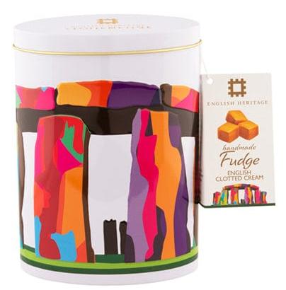English Heritage Stonehenge Clotted Cream Fudge Tin 250g