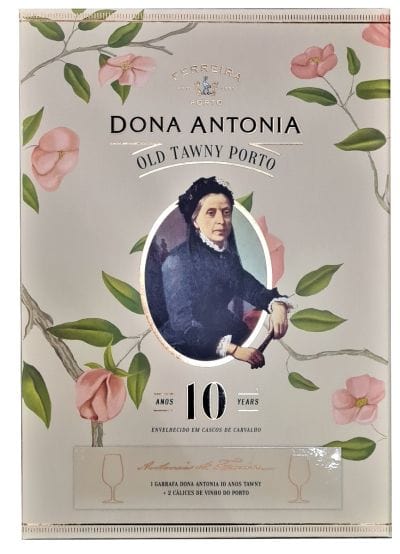 Ferreira Dona Antonia 10 Year Old Tawny Port Glass Gift Set 75cl