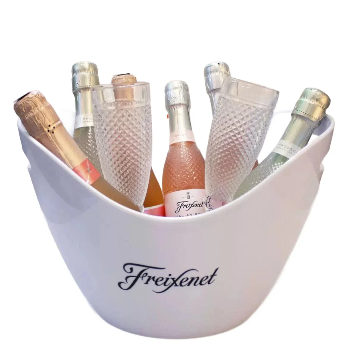 Freixenet Prosecco Ice Bucket & Flute Glasses Gift Set 6x20cl