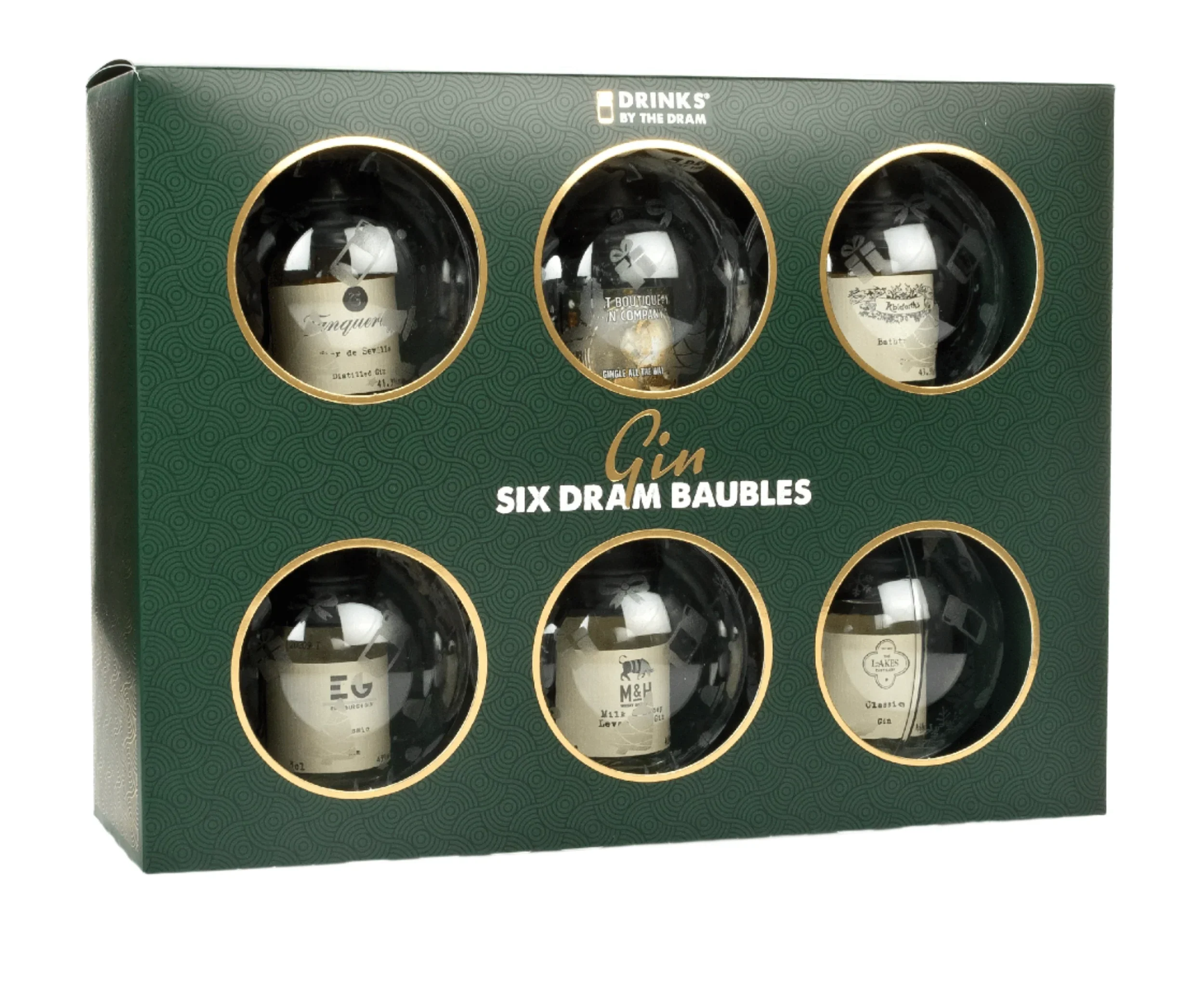 Drinks by the Dram Gin Baubles 6x3cl