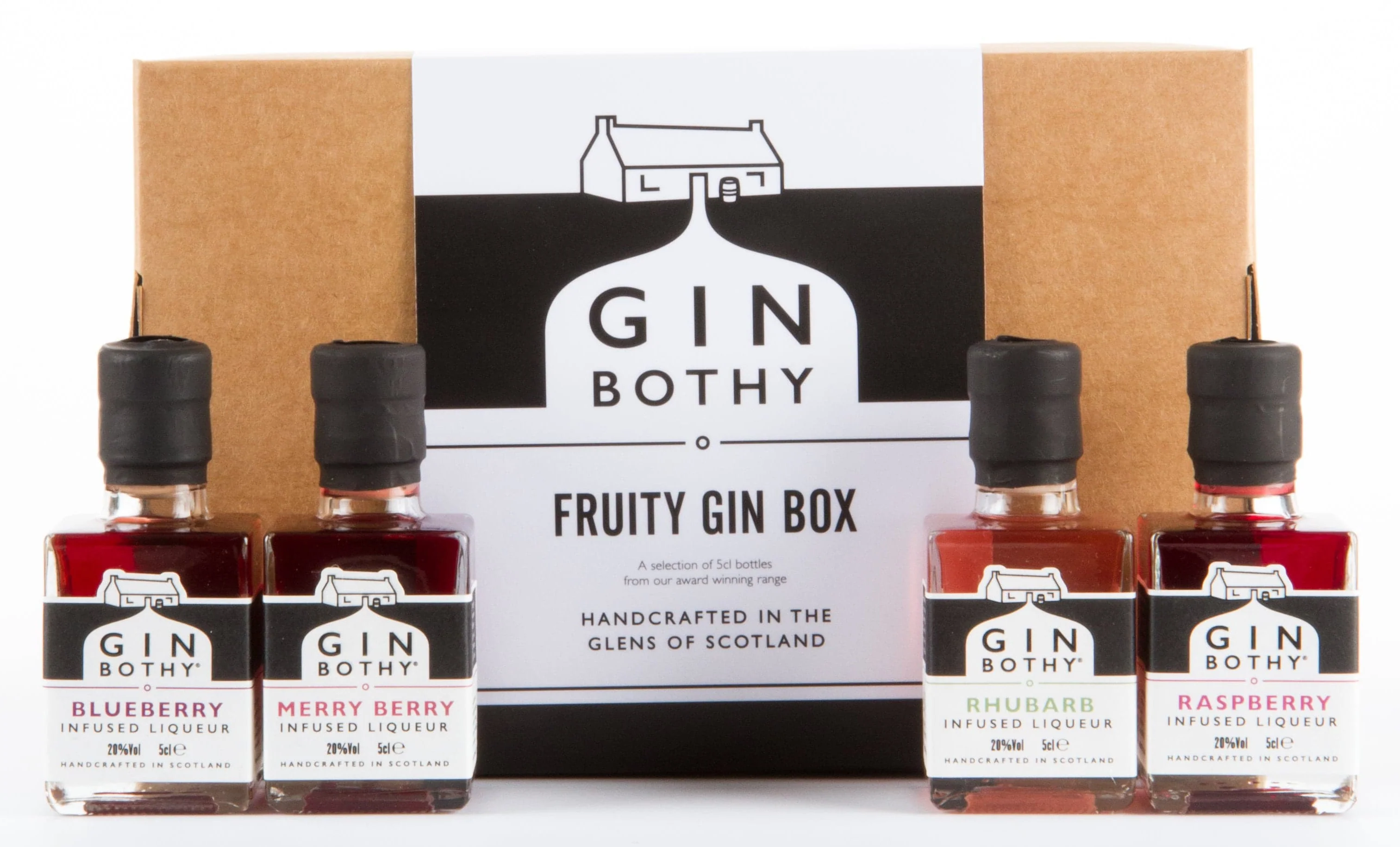 Gin Bothy Fruity Gin Gift Box 4x5cl