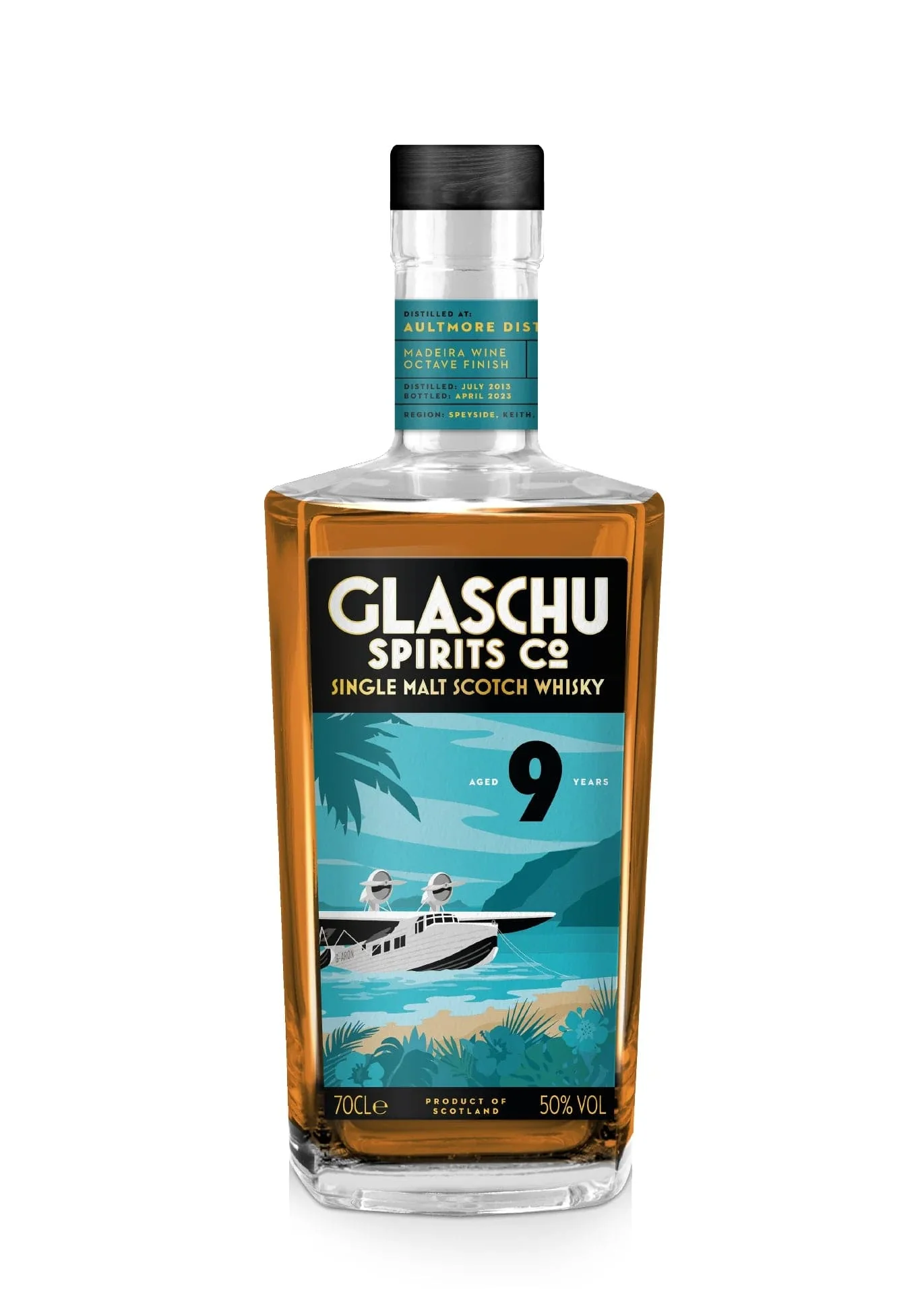 Glaschu Spirits Aultmore 9 Year Old Medeira Octave 70cl