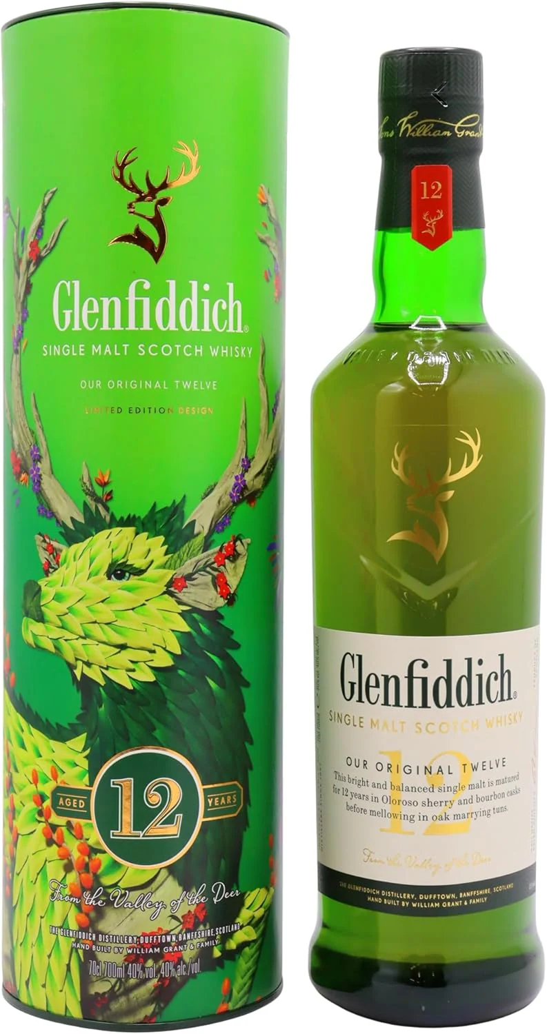 Glenfiddich 12 Year Old Single Malt Scotch Whisky 70cl