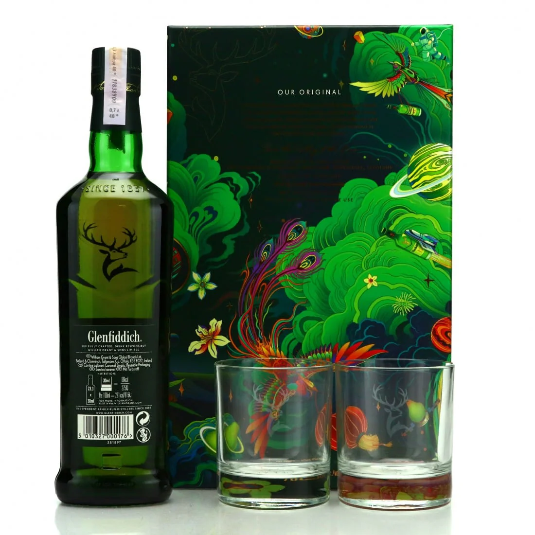 Glenfiddich 12 Year Old Single Malt Scotch Whisky Gift Set With Glasses 70cl - Image 2