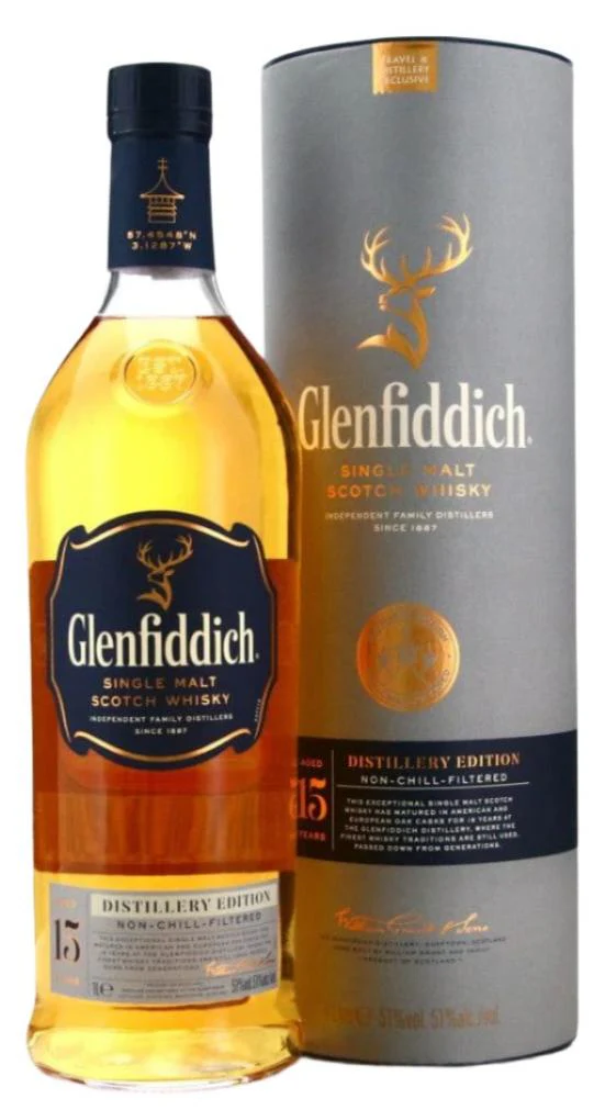 Glenfiddich 15 Year Old Distillery Edition Single Malt Scotch Whisky 1L
