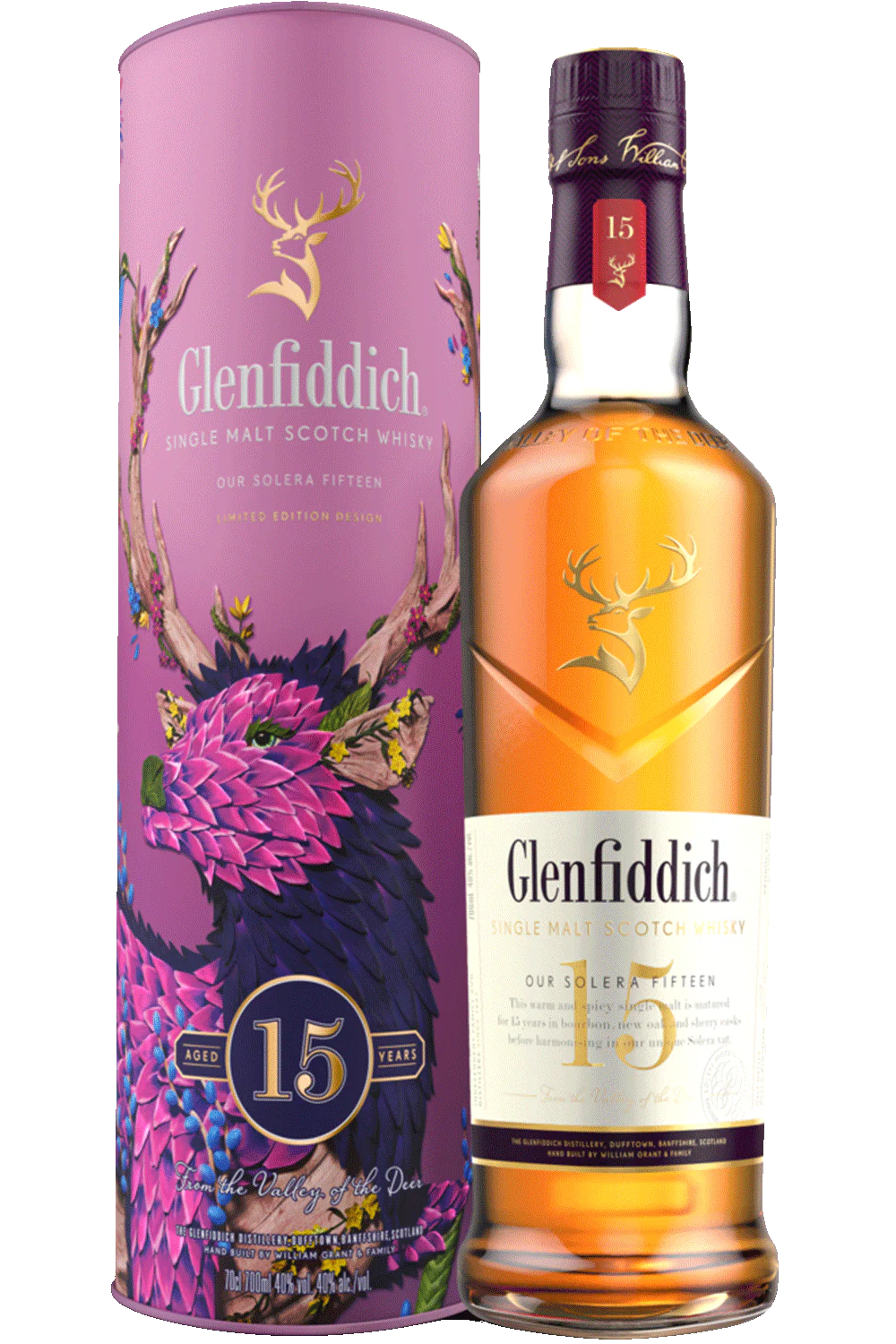 Glenfiddich 15 Year Old Single Malt Scotch Whisky 70cl