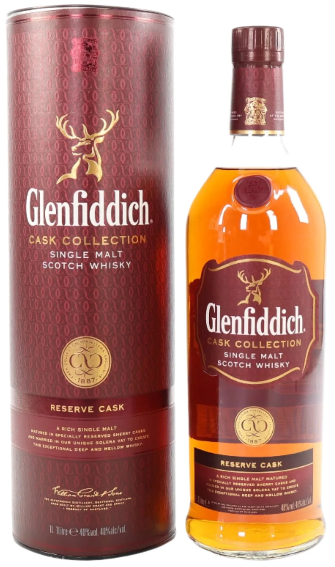 Glenfiddich Cask Collection Reserve Cask Single Malt Scotch Whisky 1L