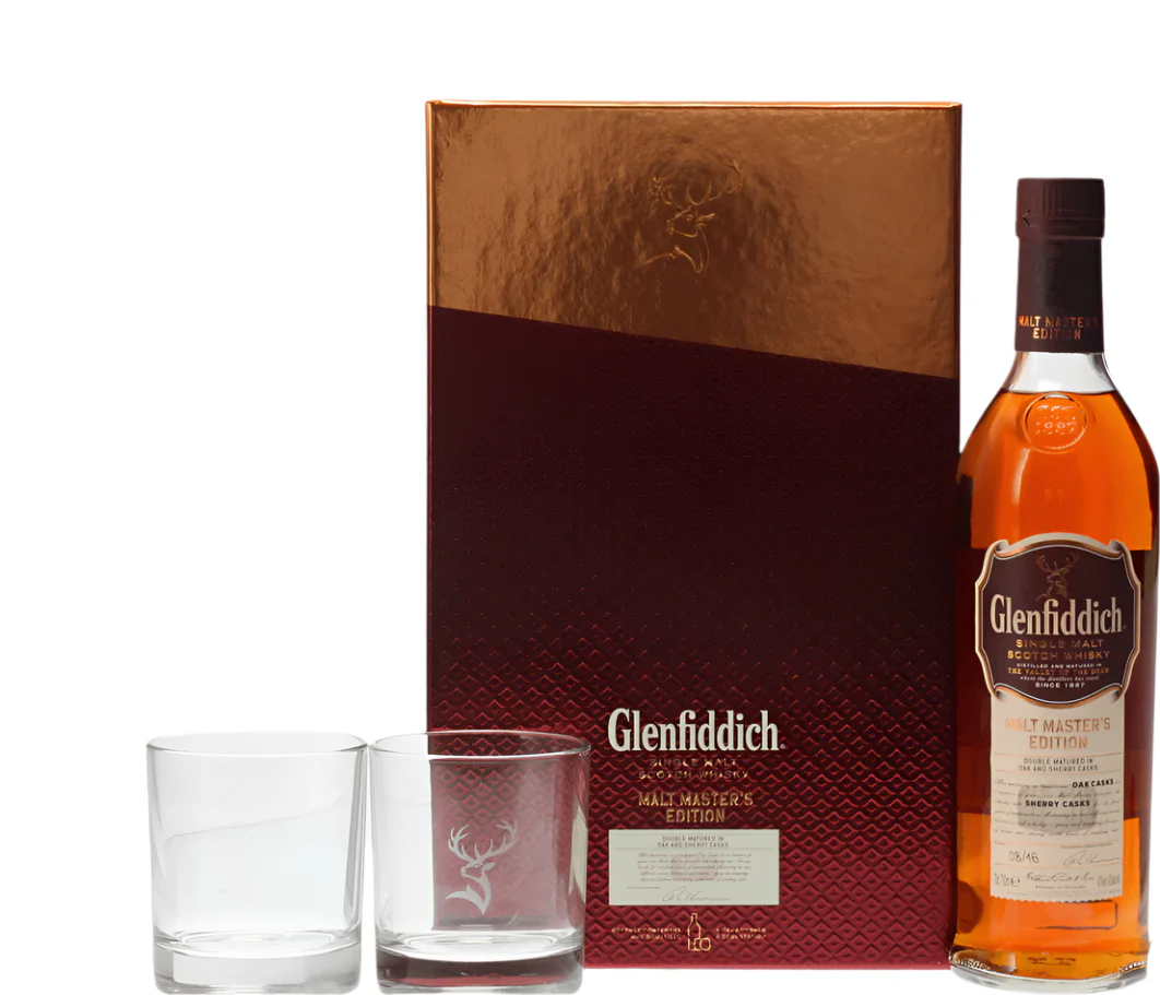 Glenfiddich Malt Master's Edition & Glasses Gift Set 70cl - Image 2