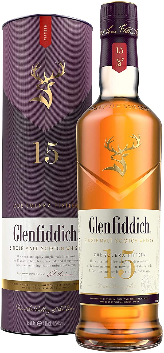 Glenfiddich 15 Year Old Single Malt Scotch Whisky 70cl