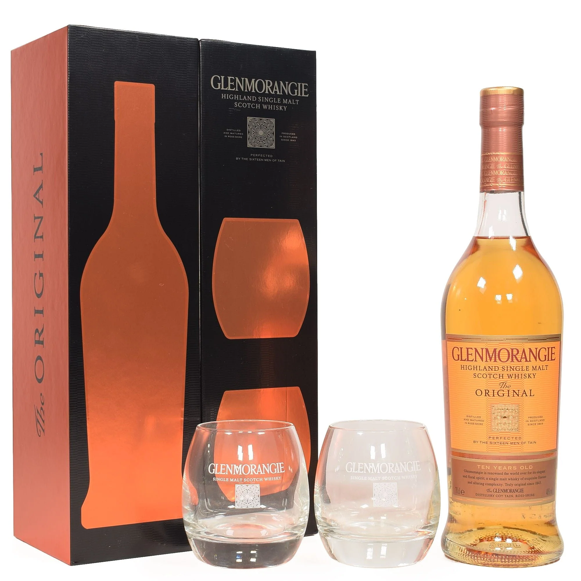 Glenmorangie 10 Year Old Whisky With Glasses Gift Set 70cl