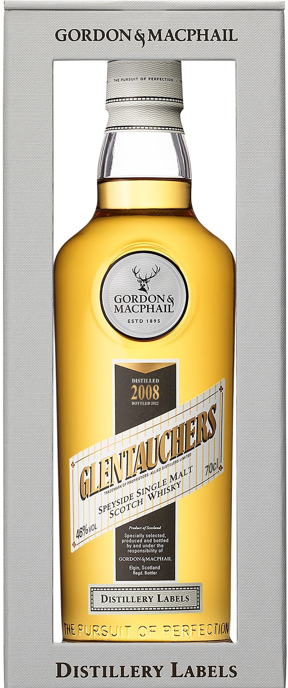 Glentauchers 2008 Vintage 70cl (Gordon & MacPhail Distillery Labels)