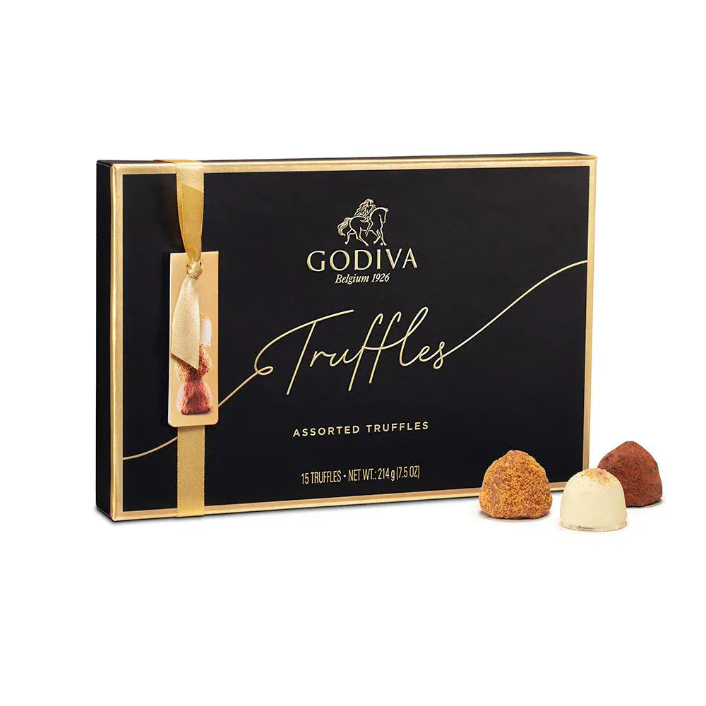 Godiva Belgium Chocolate Assorted Truffles Giftbox 8 Pieces 110g BBE 22/12/25