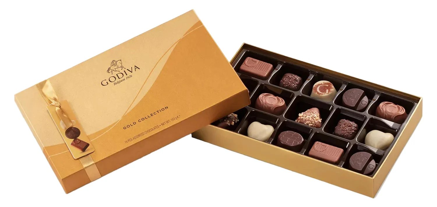 Godiva Belgium Gold Collection Assorted Chocolates Giftbox 15 Pieces 163g BBE 30/12/25 - Image 2