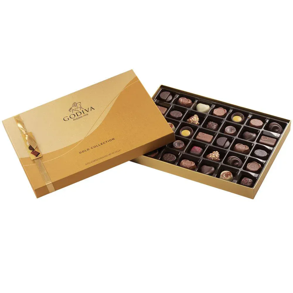 Godiva Belgium Gold Collection Assorted Chocolates Giftbox 35 Pieces 372g