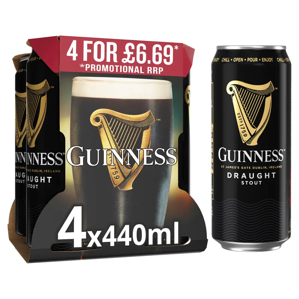 Guinness Draught Cans 24x440ml PM ÂŁ6.69