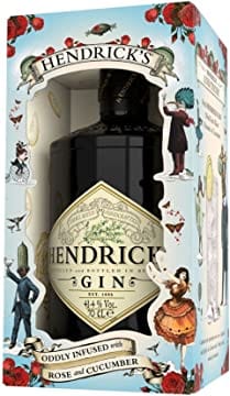Hendrick's Original Gin in Tremendous Tipples Gift Box with Cocktail Recipes 70cl