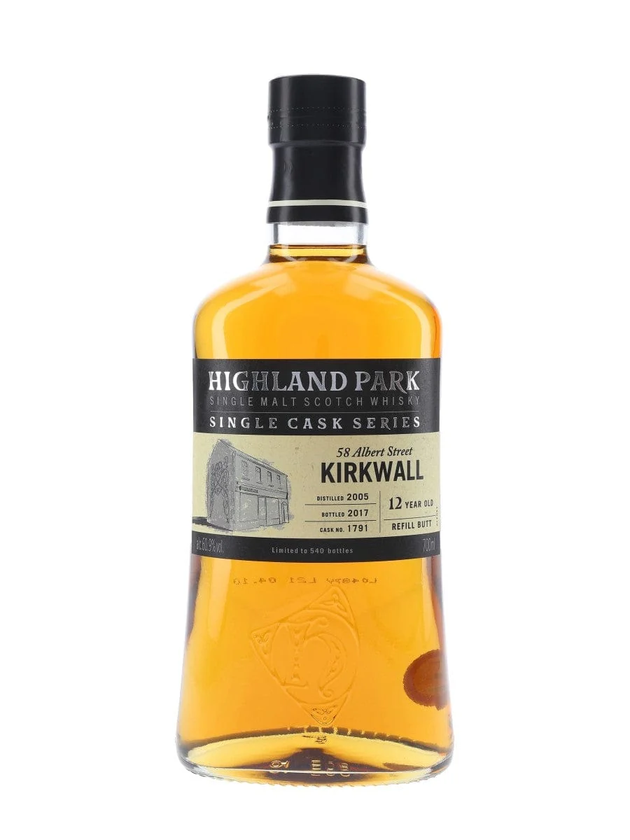 Highland Park 12 Year Old Kirkwall Single Cask Series Release Limited Edition Whisky 70cl