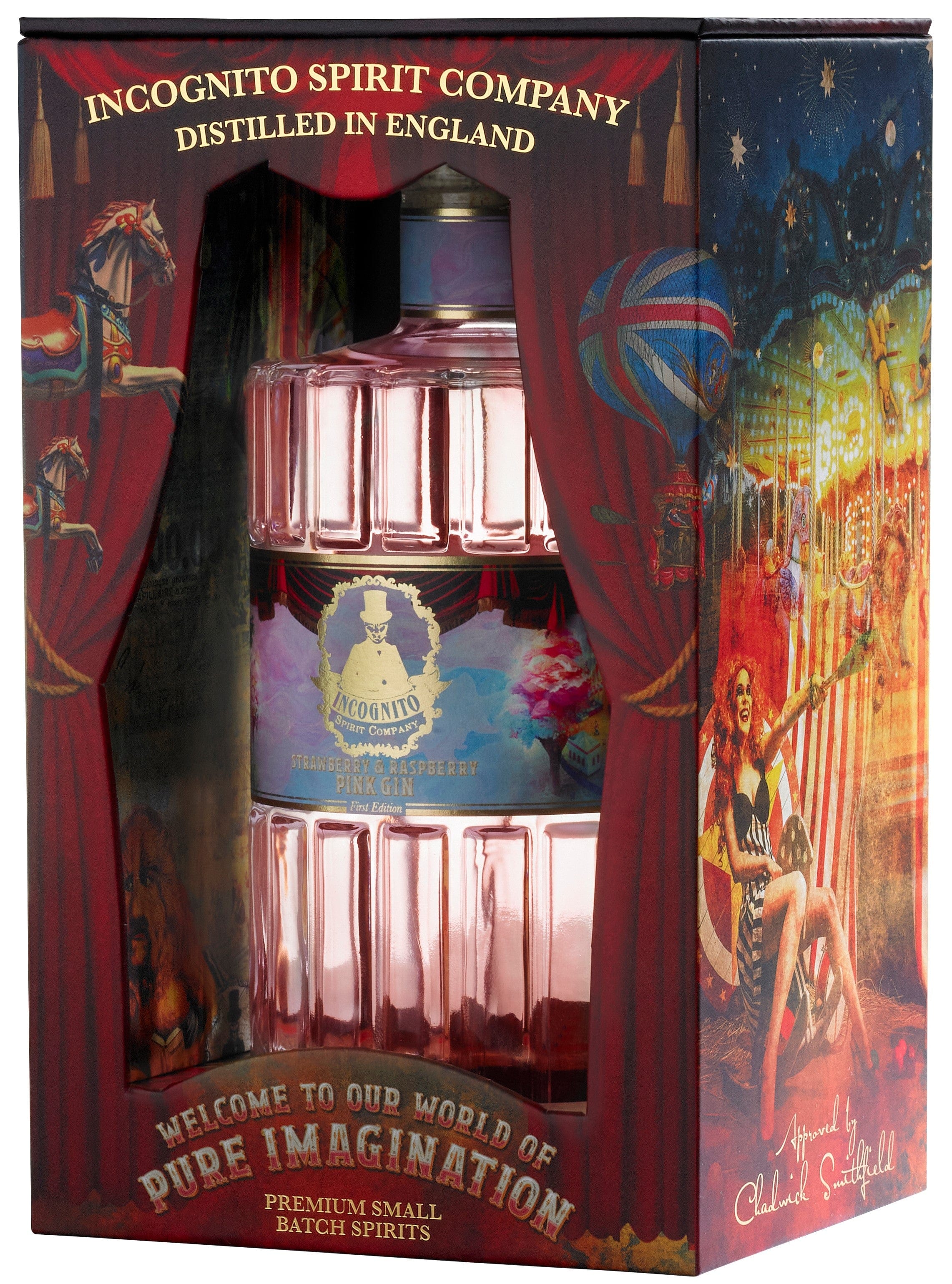 Incognito Collector's Edition Strawberry & Raspberry Pink Gin 70cl - Image 2