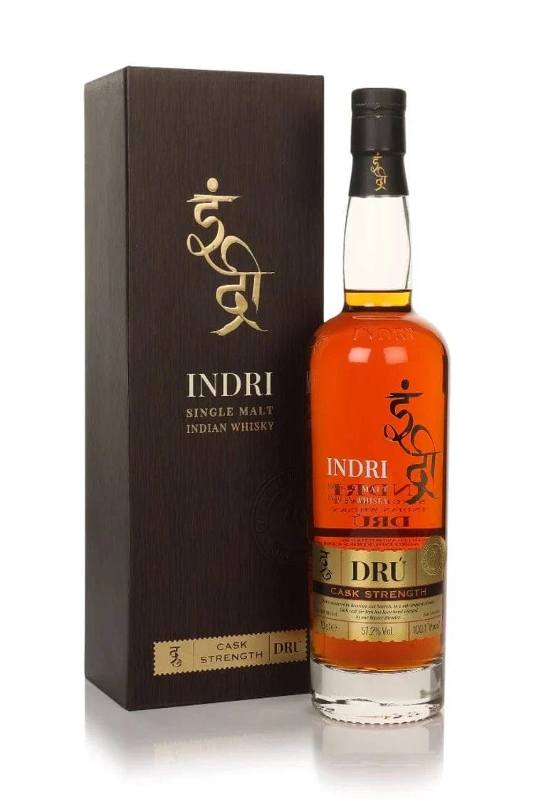 Indri DrĂș Ex-Bourbon Cask Strength Single Malt Indian Whisky 70cl