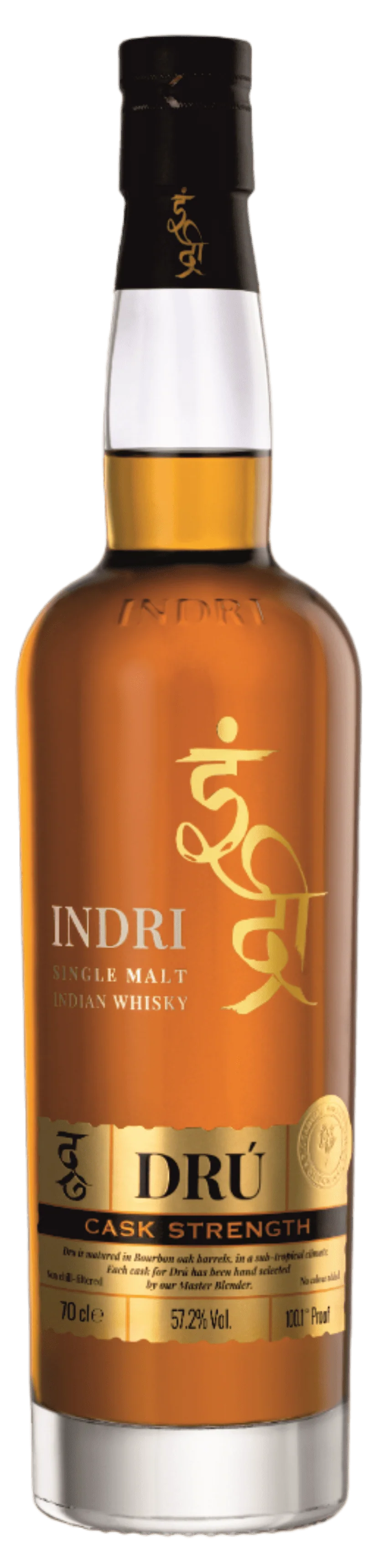 Indri DrĂș Ex-Bourbon Cask Strength Single Malt Indian Whisky 70cl - Image 2