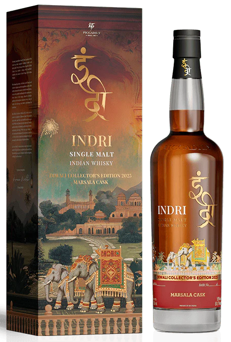 Indri Marsala Cask Diwali Collector’s Edition Single Malt Indian Whisky 2025 70cl