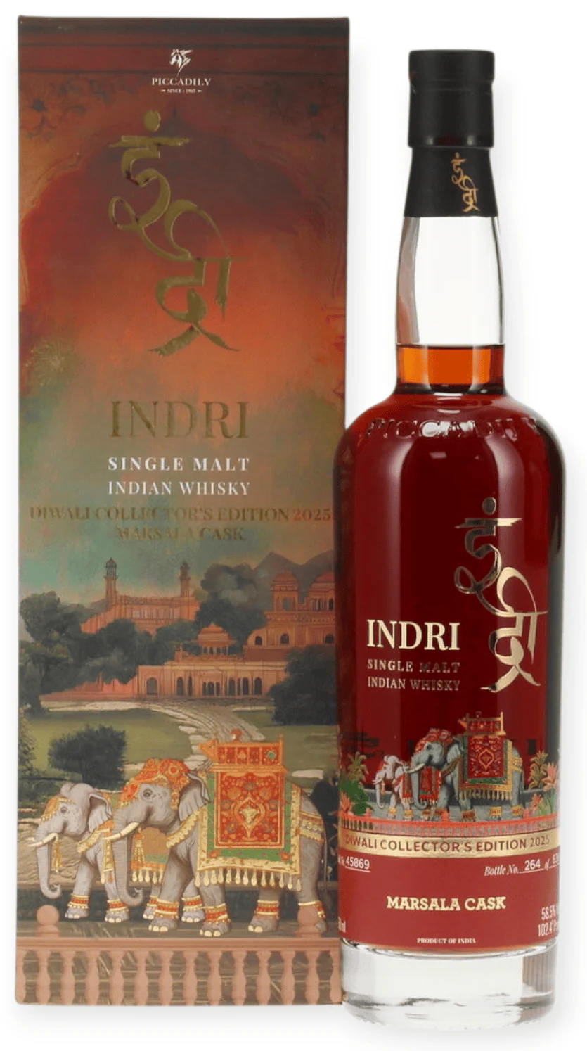 Indri Marsala Cask Diwali Collector’s Edition Single Malt Indian Whisky 2025 70cl - Image 2