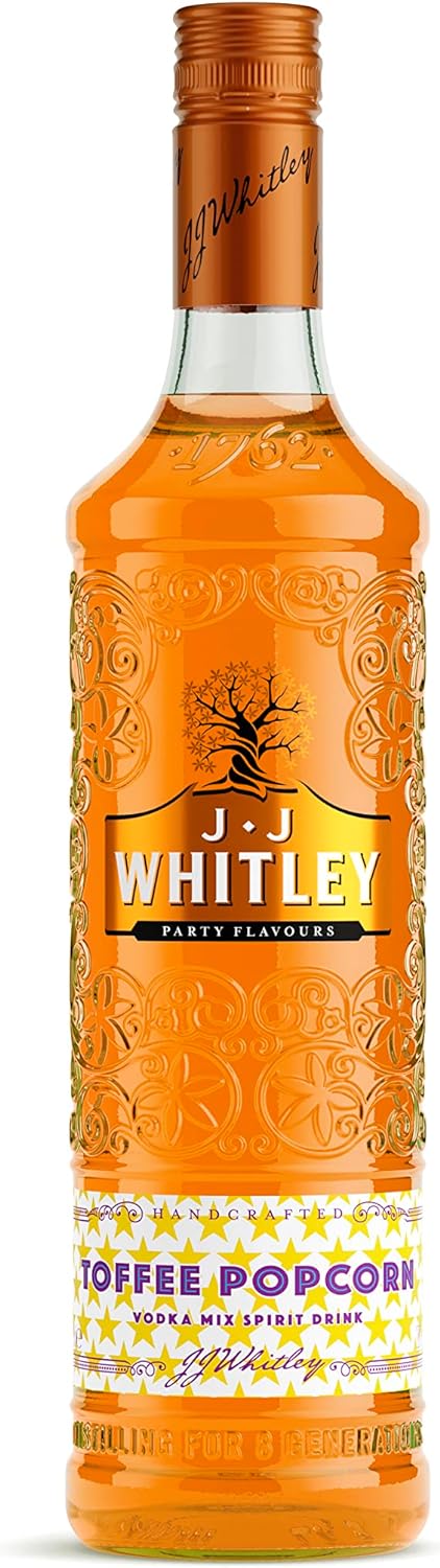 JJ Whitley Toffee Popcorn Flavoured Vodka 70cl