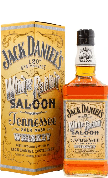 Jack Daniel's 120th Anniversary White Rabbit Saloon Tennessee Whiskey 70cl