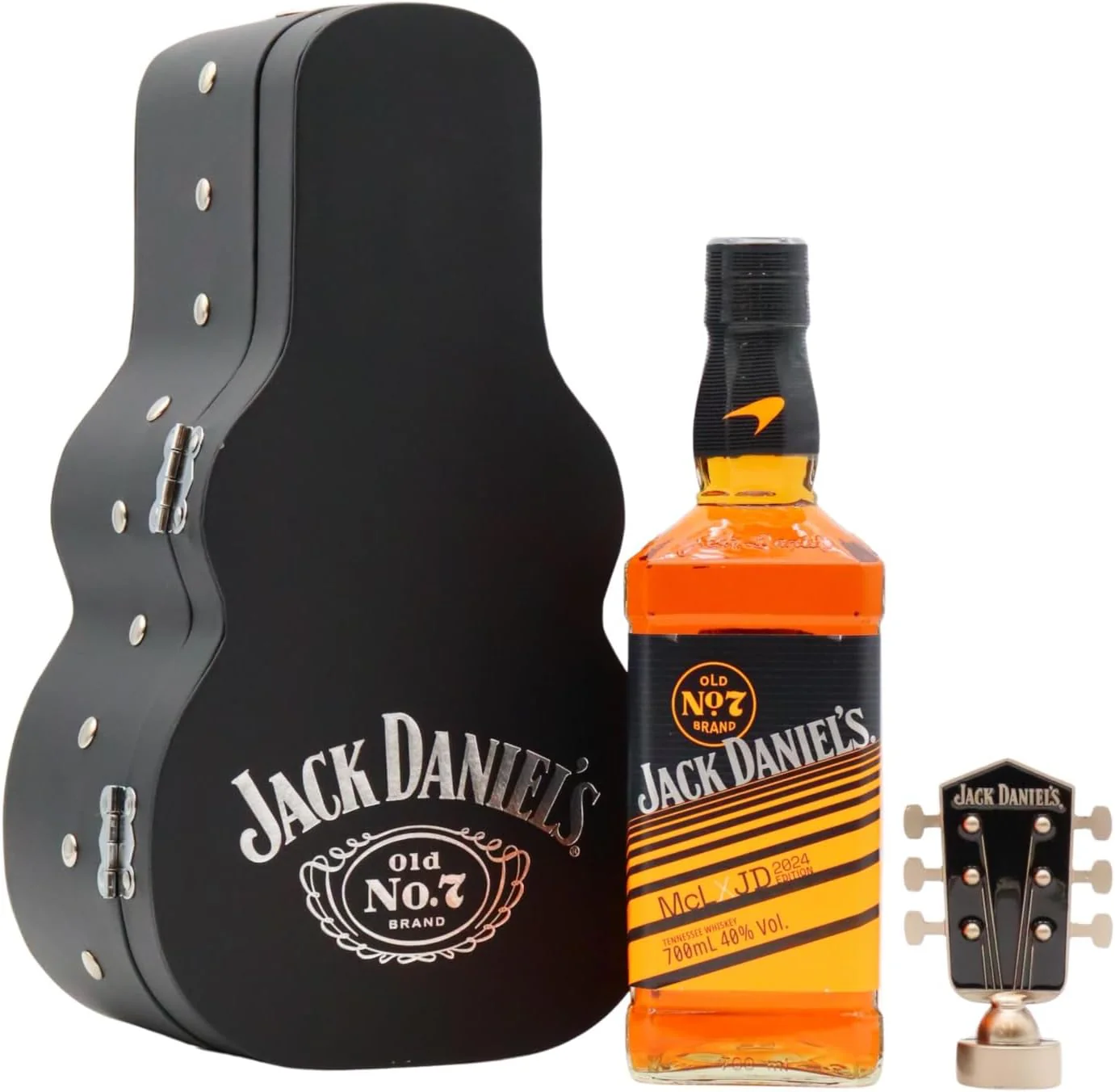 Jack Daniel's Old No.7 McLaren 2025 Tennessee Whiskey Guitar Case Gift Pack 70cl