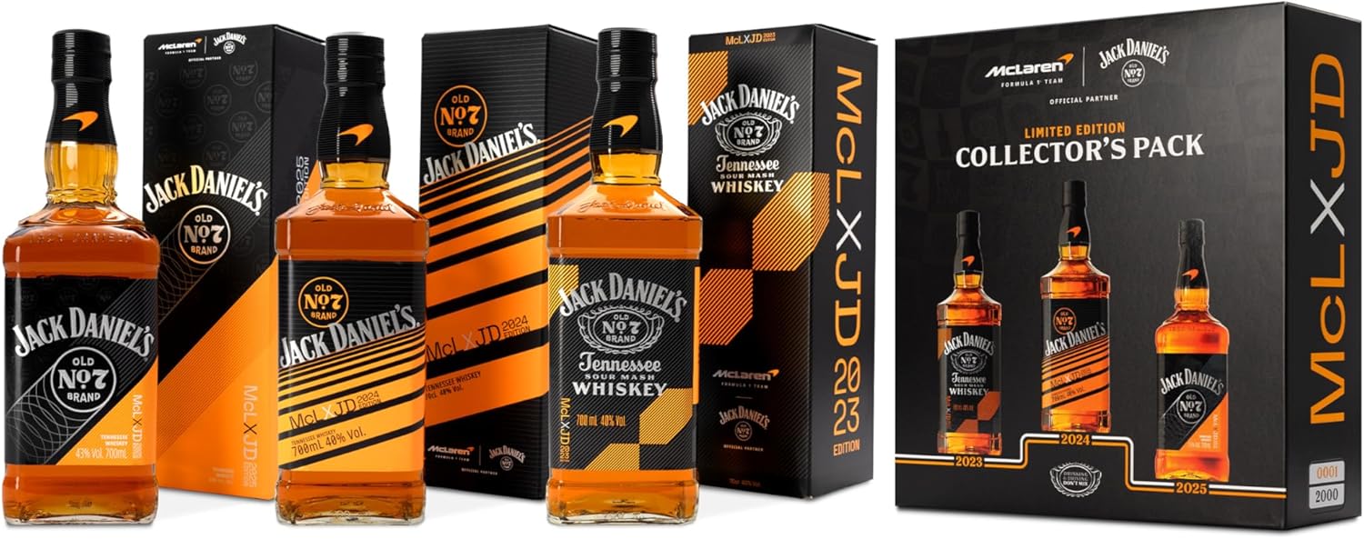 Jack Daniel's Old No.7 x McLaren 2023 2024 2025 Collections Edition Box 3x70cl - Image 2