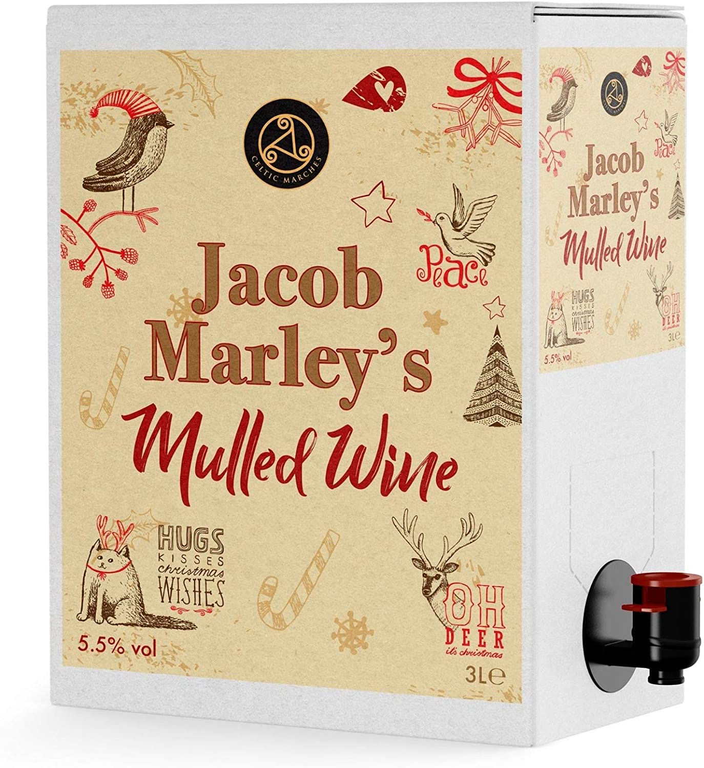 Jacob Marley's Mulled Wine Box 3L