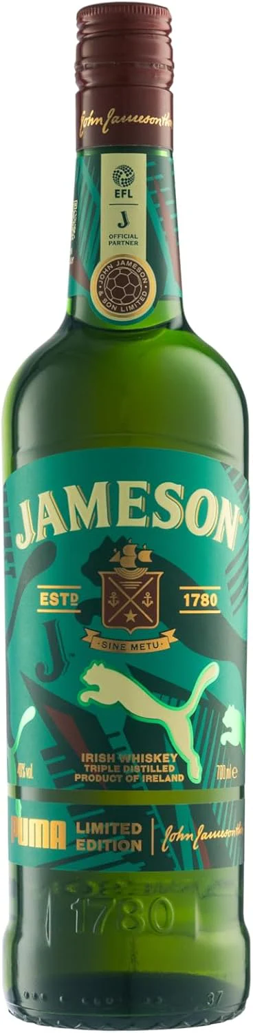 Jameson Limited Edition Puma EFL Football Irish Whiskey 70cl