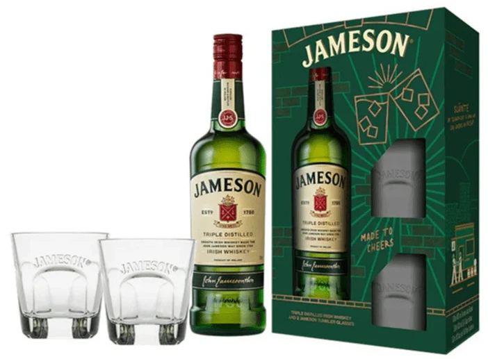 Jameson Original Irish Whiskey Gift Set With Glasses 70cl - Image 2