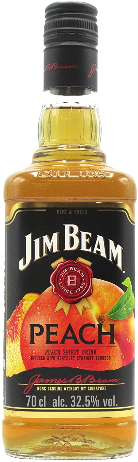 Jim Beam Peach Kentucky Straight Bourbon Whiskey 70cl