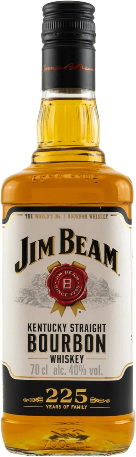 Jim Beam White Label Kentucky Straight Bourbon 225 Years of Family Limited Edition Whiskey 1L