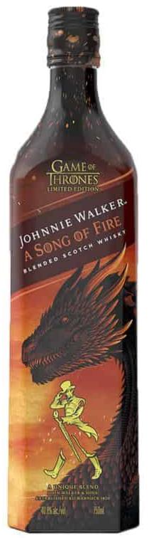 Johnnie Walker 'A Song Of Fire' Game Of Thrones Limited Edition Blended Scotch Whisky 1L