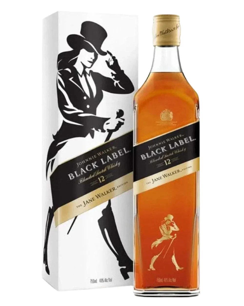 Johnnie Walker Black Label Blended Scotch Whisky 12 Year Old the 'Jane Walker' Edition 75cl