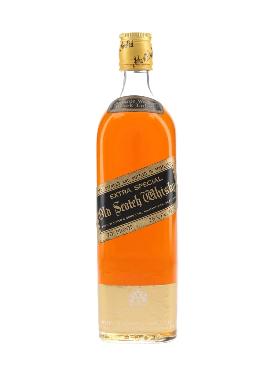 Johnnie Walker Black Label Extra Special Old Bottled 1970s Blended Scotch Whisky 75cl