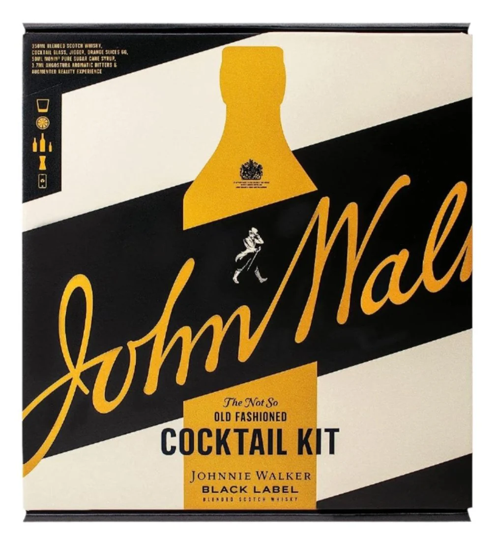 Johnnie Walker Black Label Scotch Whisky Not So Old Fashioned Cocktail Gift Set 35cl - Image 2