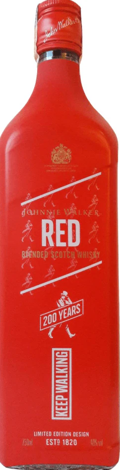 Johnnie Walker Red Label 200 Years Anniversary Limited Edition Blended Scotch Whisky 70cl