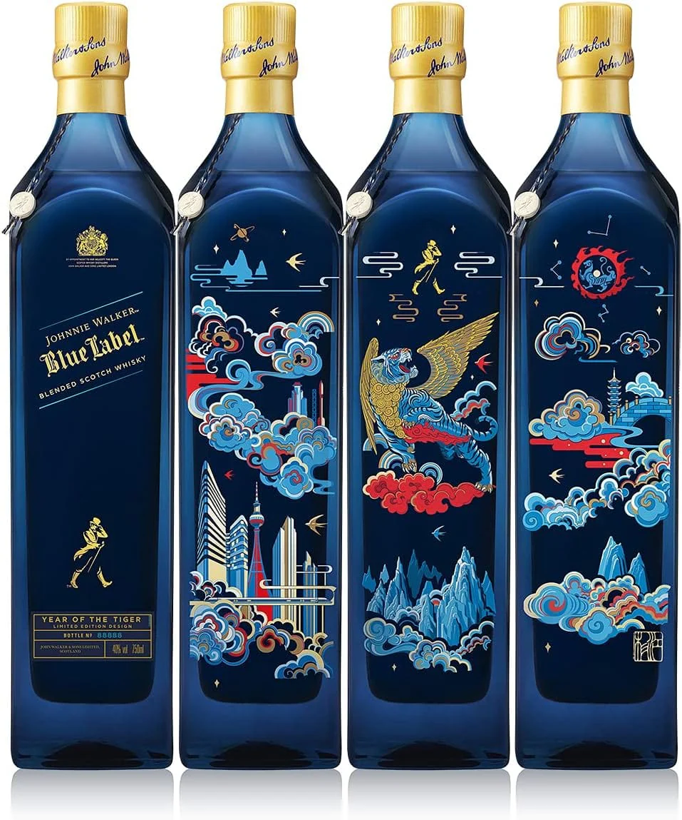 Johnnie Walker Blue Label Limited Edition Chinese Year Of The Tiger 2022 Release 70cl - Image 3