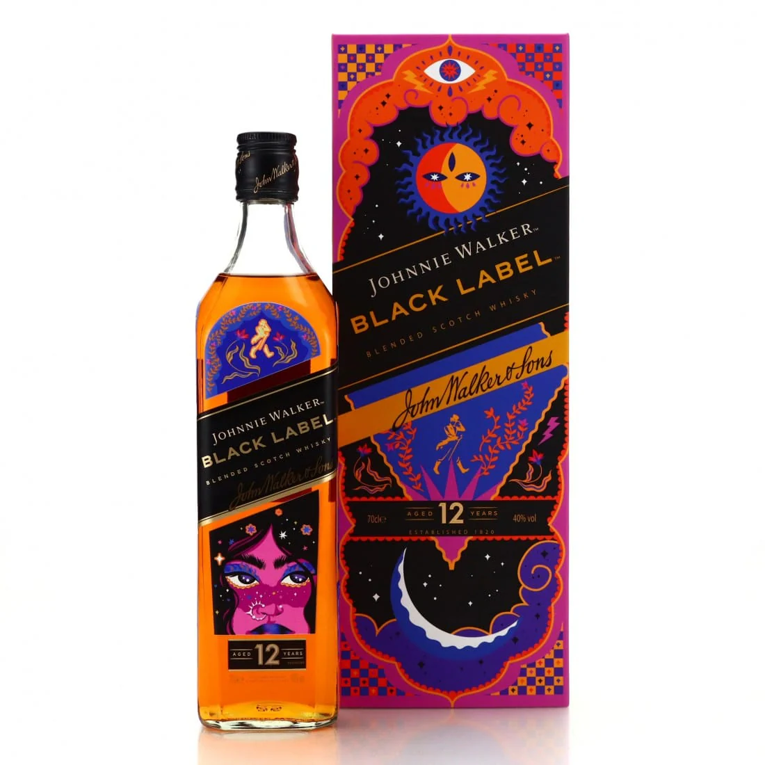 Johnnie Walker Black Label 'Bold Steps' Limited Edition Blended Scotch Whisky 70cl