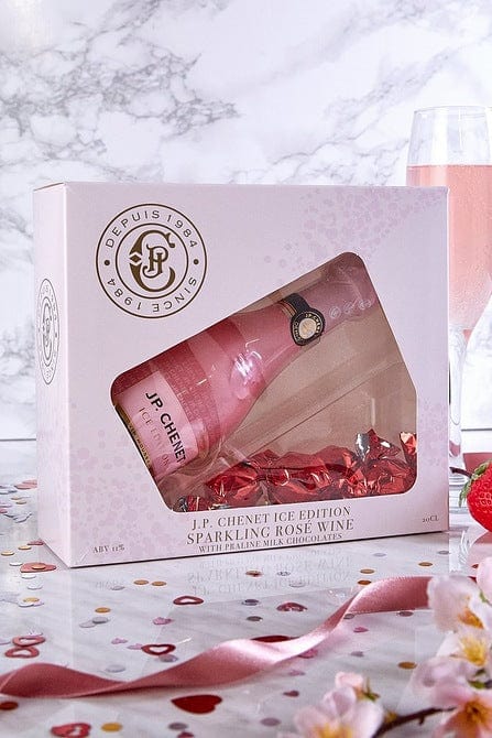 JP Chenet Sparkling Ice Edition Rose Wine and Praline Truffles Gift Set 20cl