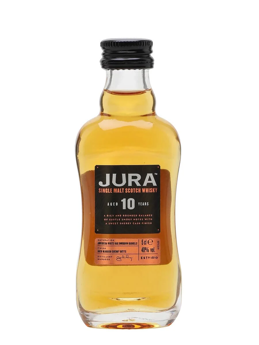 Jura 10 Year Old Single Malt Scotch Whisky Miniature 5cl