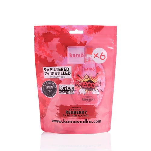 Kamo KABOOM Redberry Vodka Bomb 6x5cl - Image 2