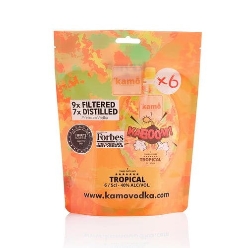 Kamo KABOOM Tropical Vodka Bombs 6x5cl - Image 2