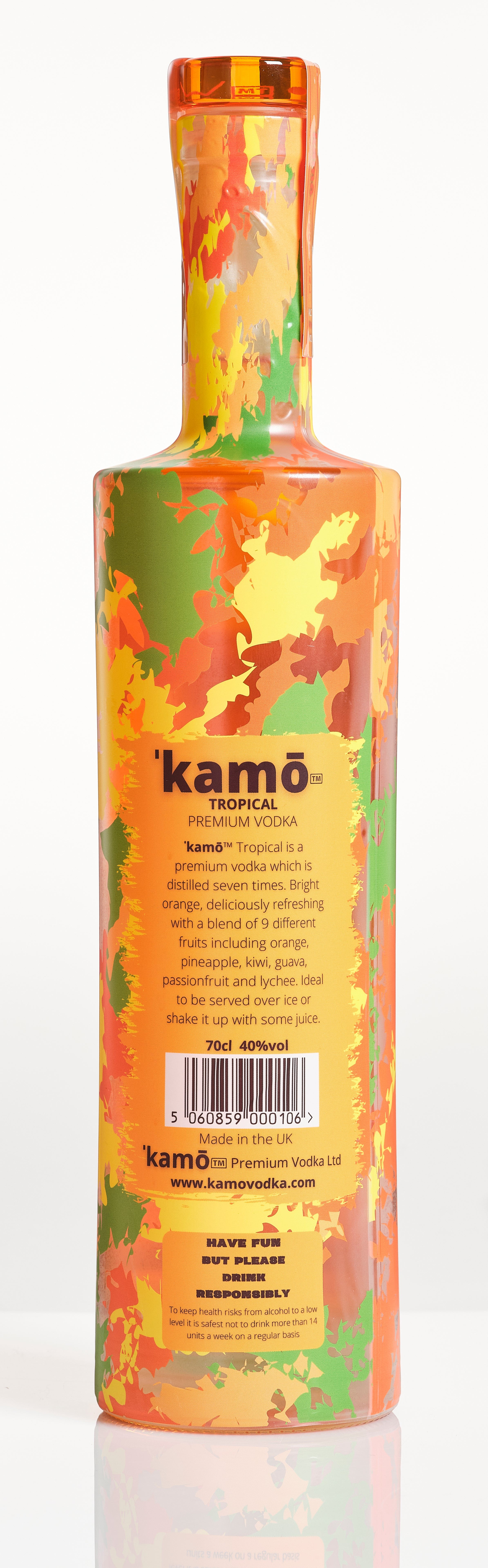Kamo Tropical Vodka 70cl - Image 2