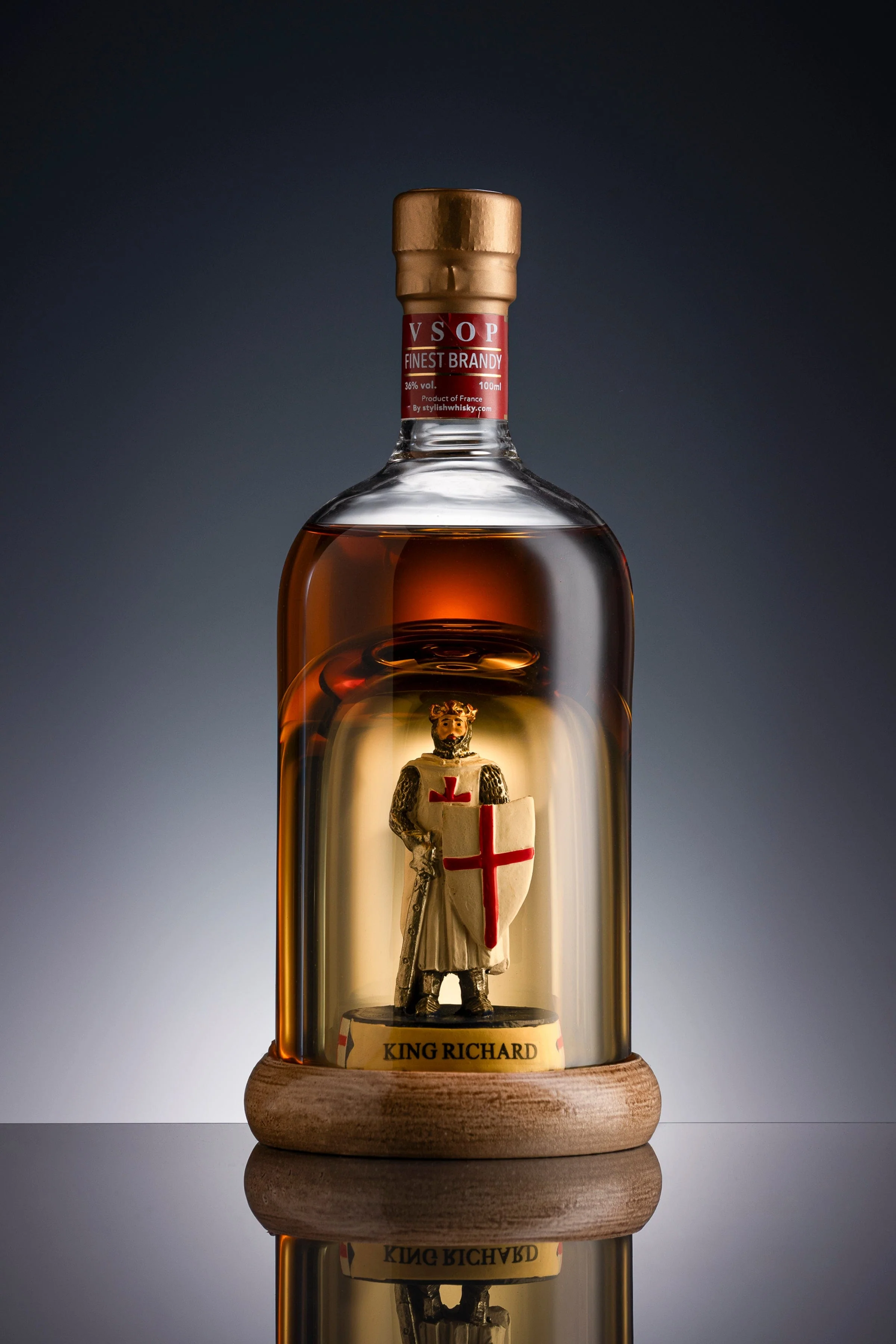 King Richard Mini Refillable Brandy Decanter 10cl